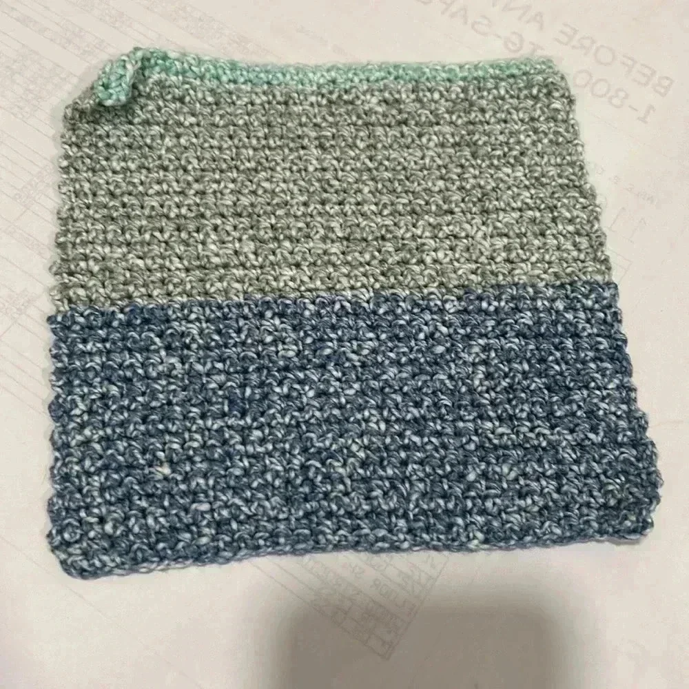 Hand Crocheted Washcloth/Dishcloth - Set of 3